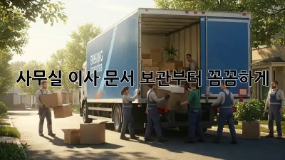 사무실 이사? 문서 보관부터 꼼꼼하게!